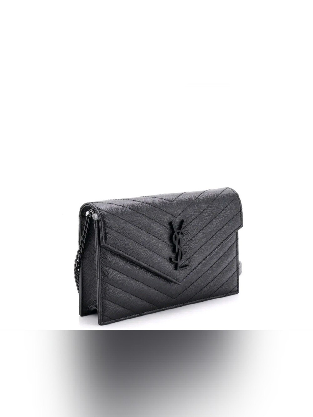 Saint Laurent Black Quilted Leather Envelope Shoulder/crossbody Purse🖤 Like New